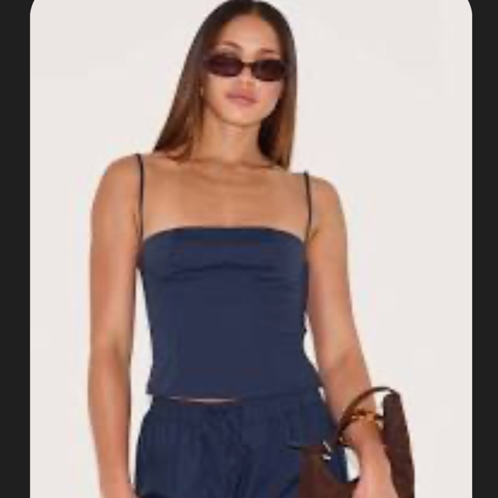 PrettyLittleThing Dark Blue Top